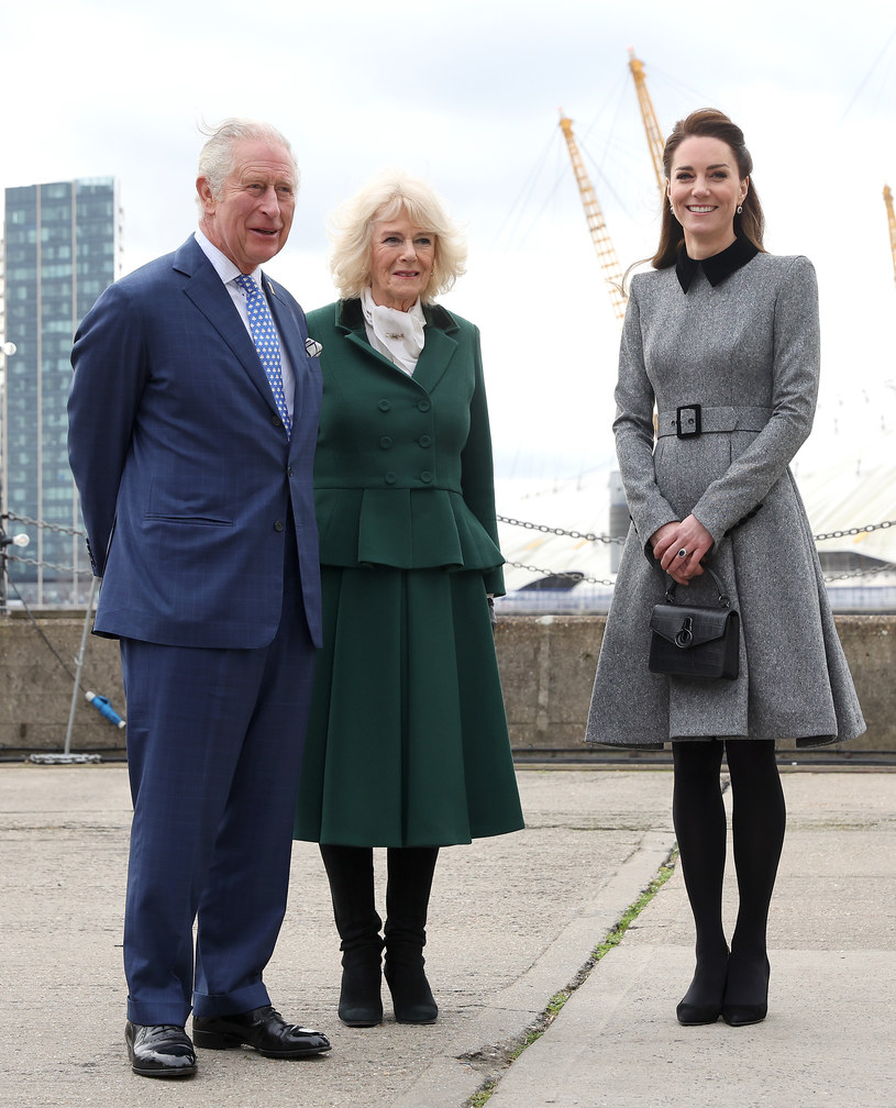 Książę Karol, księżna Camilla i księżna Kate /Chris Jackson / Staff  /Getty Images