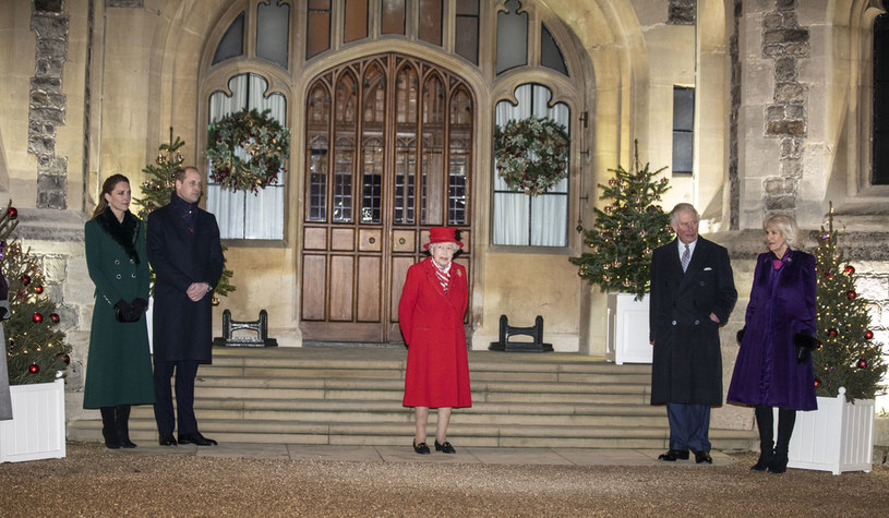 Książę Kate i książę William oraz książę Karol i księżna Camilla na spotkaniu z królową Elżbietą II /WPA Pool /Getty Images