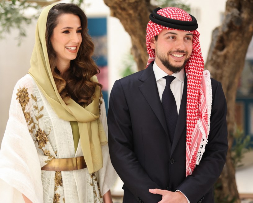 Książę koronny Hussein poślubił ukochana Rajwę Al Saif /Agencja FORUM