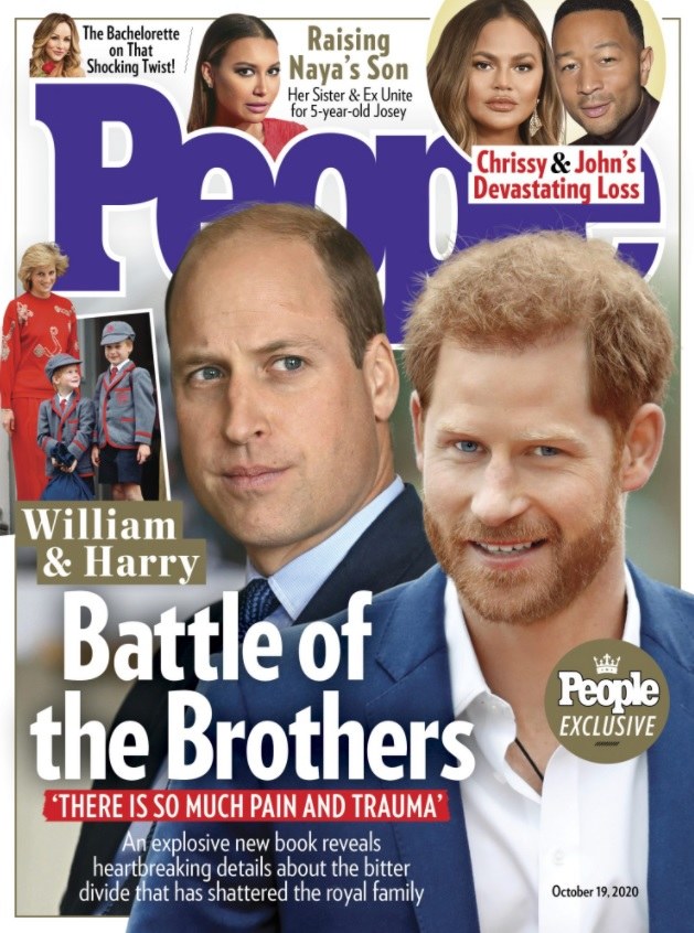 książę William i Harry /Magazyn "People" /materiał zewnętrzny