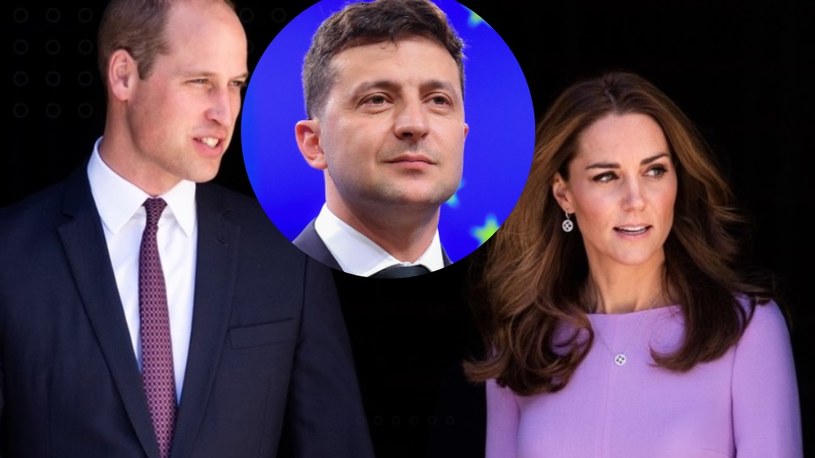 Książę William i Kate Middleton, Wołodymyr Zełenski /East News