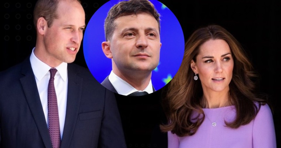 Książę William i Kate Middleton, Wołodymyr Zełenski /East News