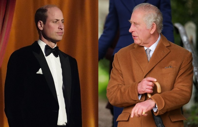 Książę William i król Karol. /CHRIS RADBURN / Reuters / Forum; I-Images / Zuma Press / Forum /Agencja FORUM