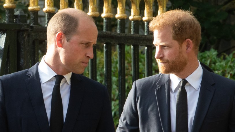 Książę William i książę Harry przed zamkiem Windsor, 10 września 2022 roku /Mark Kerrison/In Pictures via Getty Images /Getty Images