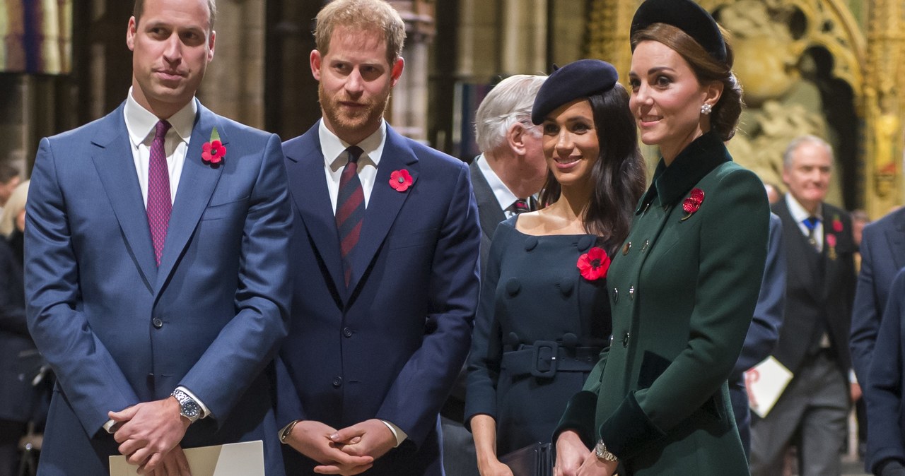 Książę William i księżna Kate, Meghan Markle i Harry /WPA Pool /Getty Images