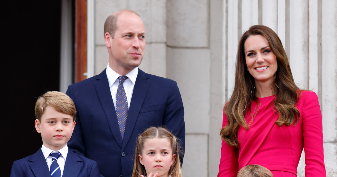 Książę William i księżna Kate z dziećmi /Getty Images