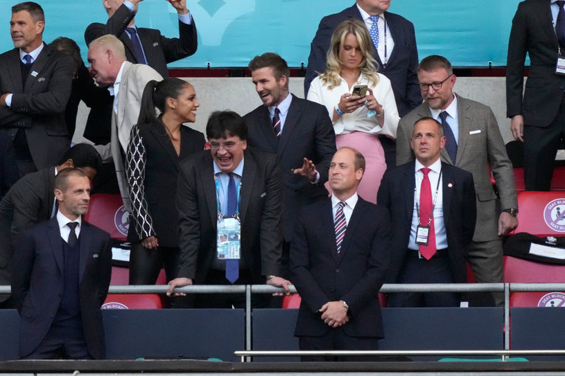 Książę William kibicuje w trakcie meczu Anglia-Dania na Euro 2020. /Frank Augstein /Getty Images