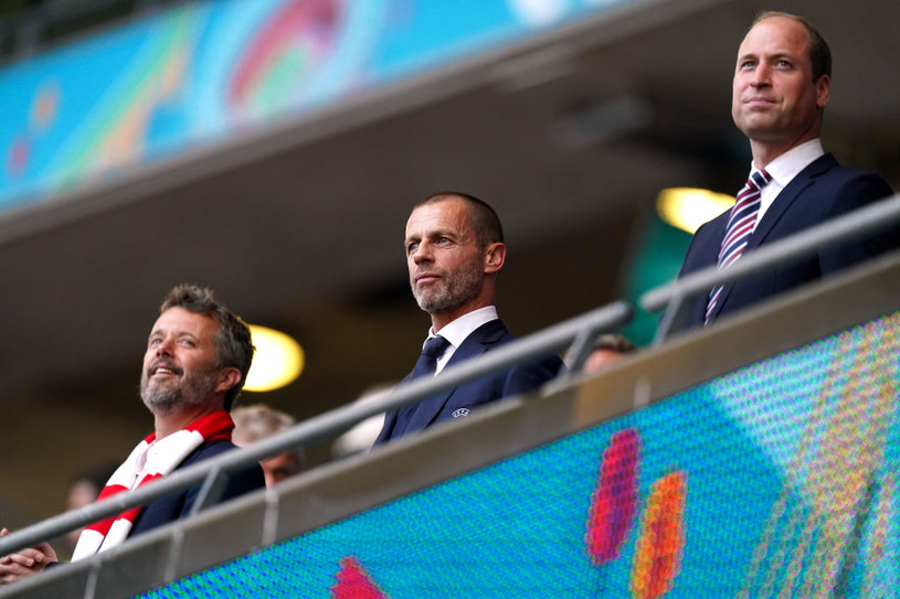 Książę William kibicuje w trakcie meczu Anglia-Dania na Euro 2020. /MIke Egerton   /Getty Images