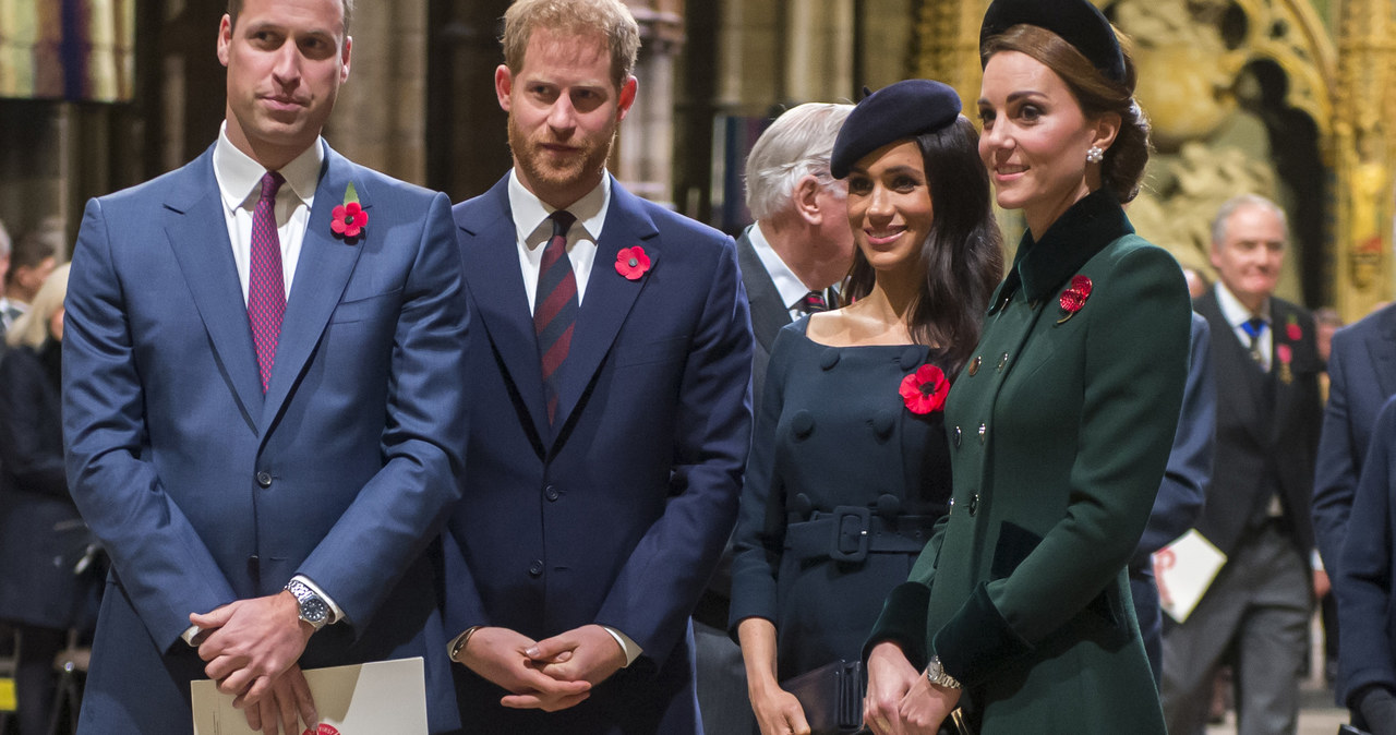 Książę William, książę Harry, księżna Meghan i księżna Kate /WPA Pool /Getty Images