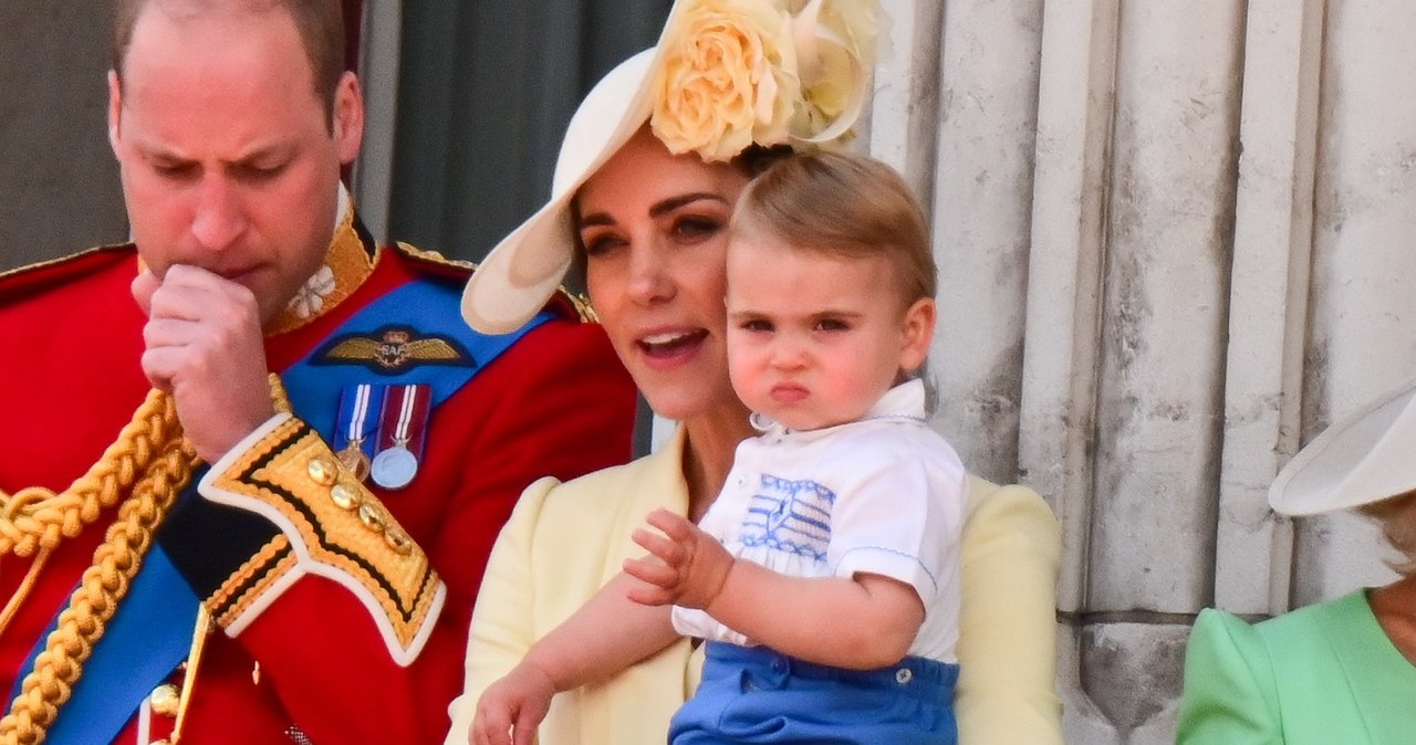 Książę William, księżna Kate i książę Louis /James Devaney /Getty Images