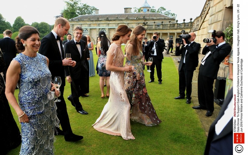 Książę William, księżna Kate i Rose Hanbury /Rex Features/EAST NEWS /East News