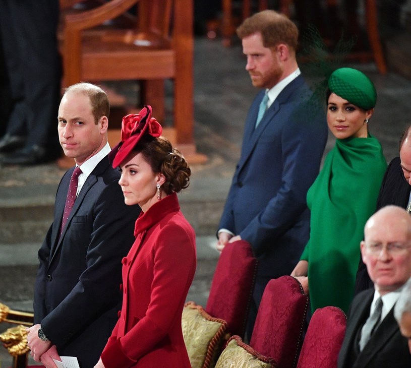 Książę William, księżna Kate, książę Harry i Meghan Markle /WPA Pool /Getty Images