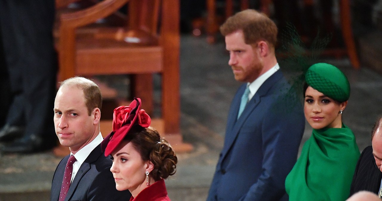 Książę William, księżna Kate, książę Harry i Meghan Markle /WPA Pool /Getty Images