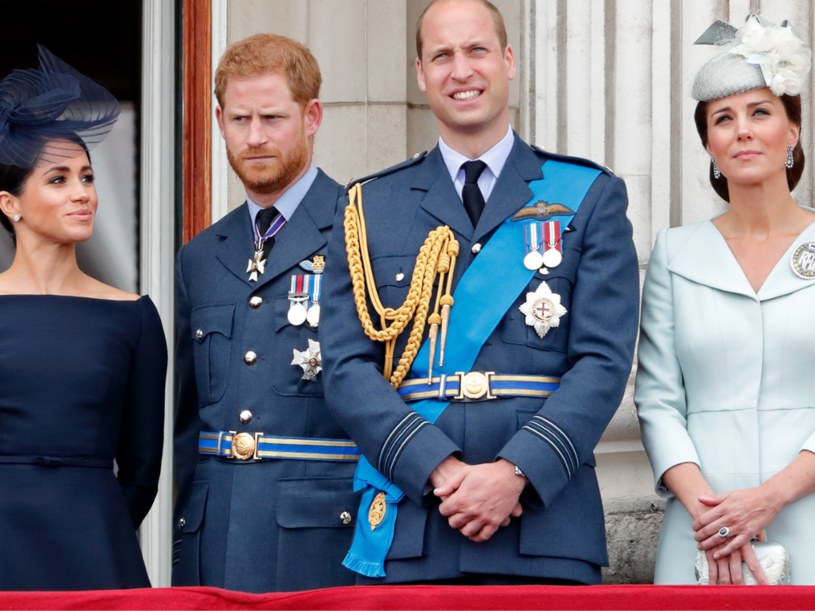 Książę William, księżna Kate, książę Harry, Meghan Markle /Getty Images