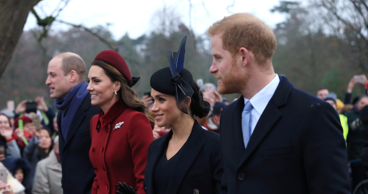 Książę William, księżna Kate, księżna Meghan i książę Harry /Stephen Pond /Getty Images