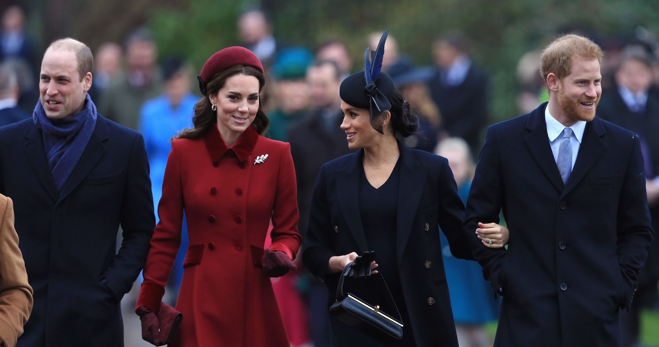 Książę William, księżna Kate, księżna Meghan i książę Harry /Stephen Pond /Getty Images