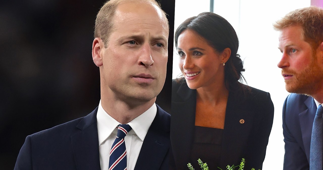 Książę William, Meghan i Harry /Getty Images