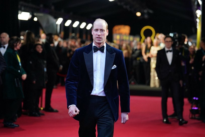 Książę William na rozdaniu nagród BAFTA 2024 /Jordan Pettitt /East News