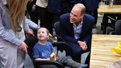 Książę William odwiedził punkt dla uchodźców w Warszawie