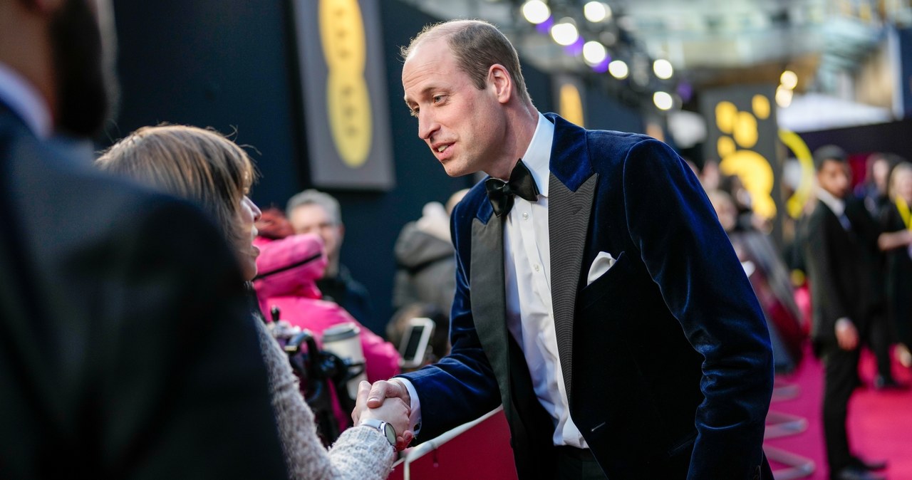 Książę William podczas rozdania nagród BAFTA /	Scott Garfitt /Getty Images