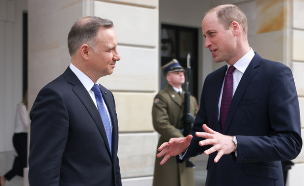 Książę William spotkał się z Andrzejem Dudą i uchodźcami
