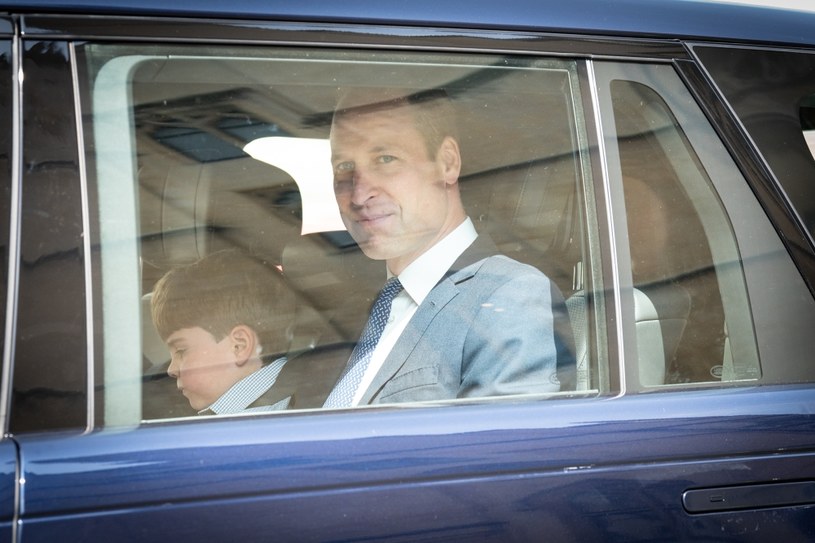 Książę William wraca z próby koronacyjnej króla Karola III /STEFAN ROUSSEAU /Getty Images