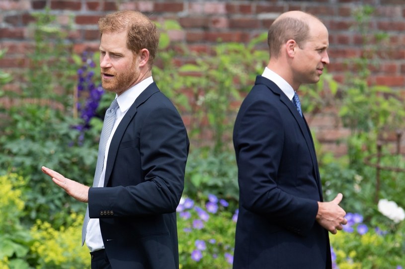 Książę William z bratem - księciem Harry'm. /DOMINIC LIPINSKI/POOL /AFP
