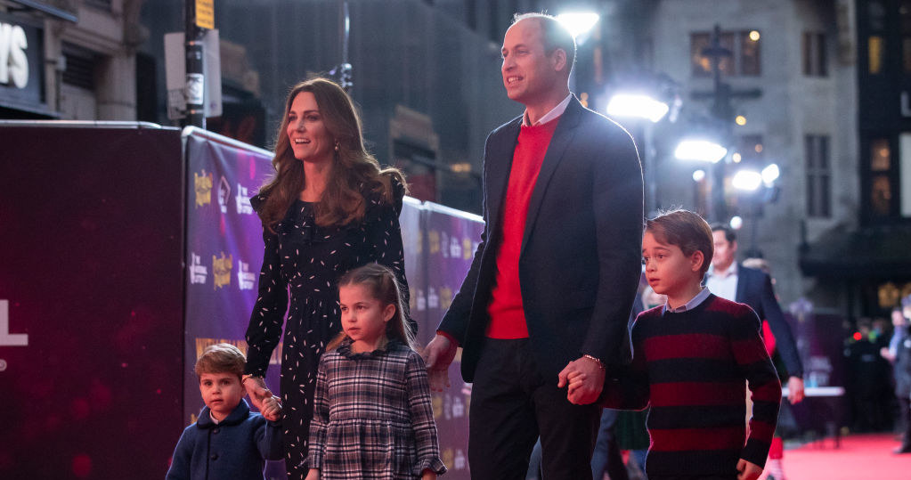 Książe William z Kate i dziećmi /Aaron Chown  /Getty Images