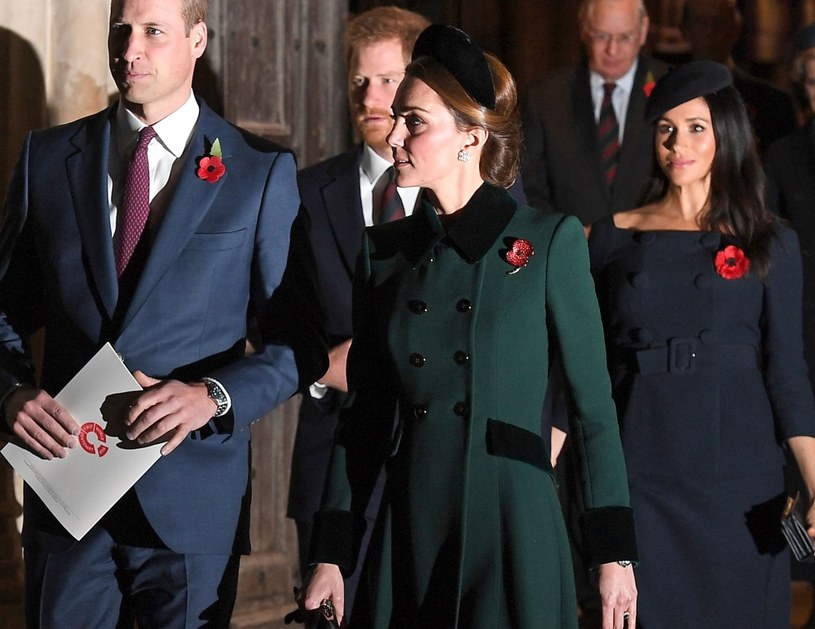 Książę William z Kate i Harry z Meghan /Leon Neal /Getty Images