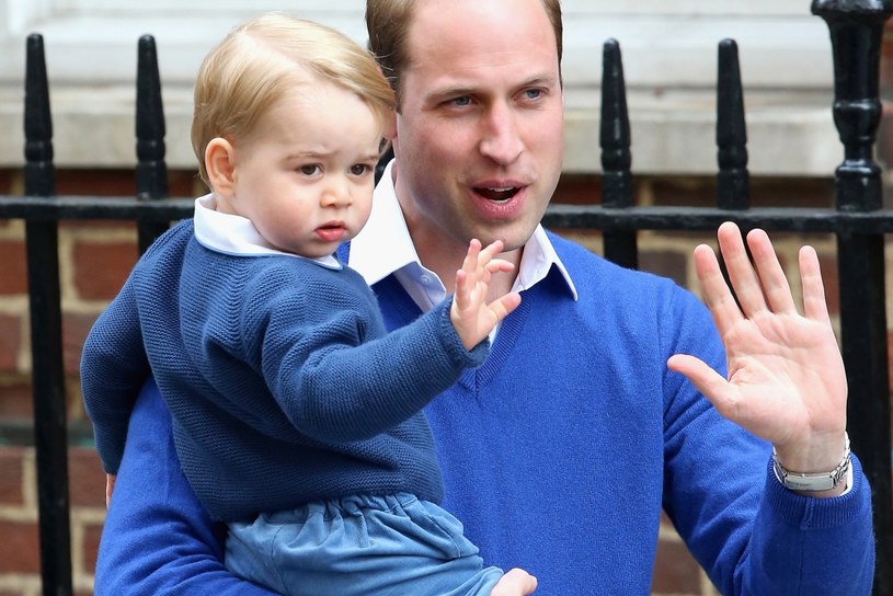 Książę William z synem /Getty Images /Getty Images
