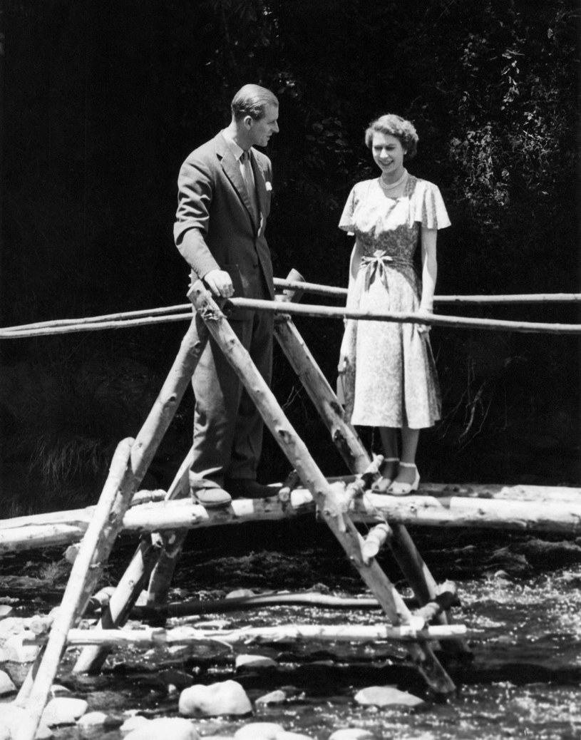 Książęca para w Treetops w 1952 roku /Getty Images