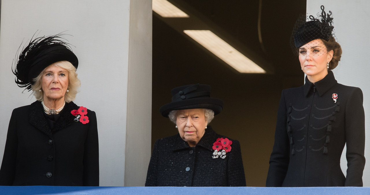 Księżna Camilla, królowa Elżbieta II i księżna Kate /Samir Hussein /Getty Images