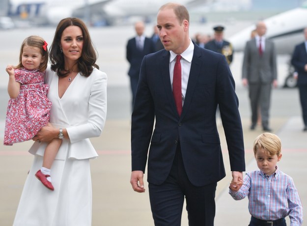 Księżna Catherine i książę William z córką Charlotte i synkiem George'em /Bartłomiej Zborowski /PAP