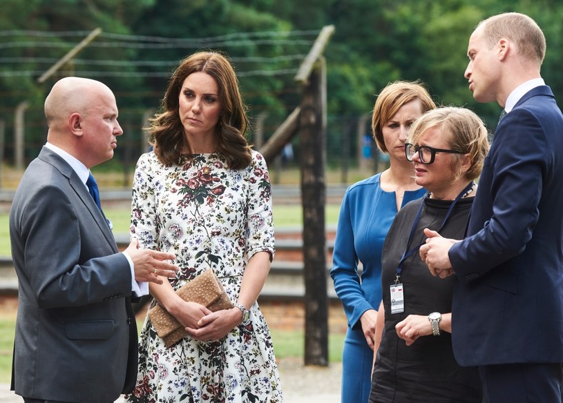 Księżna Catherine i książę William zwiedzali teren byłego niemieckiego obozu koncentracyjnego Stutthof /Dominik Kulaszewicz /PAP
