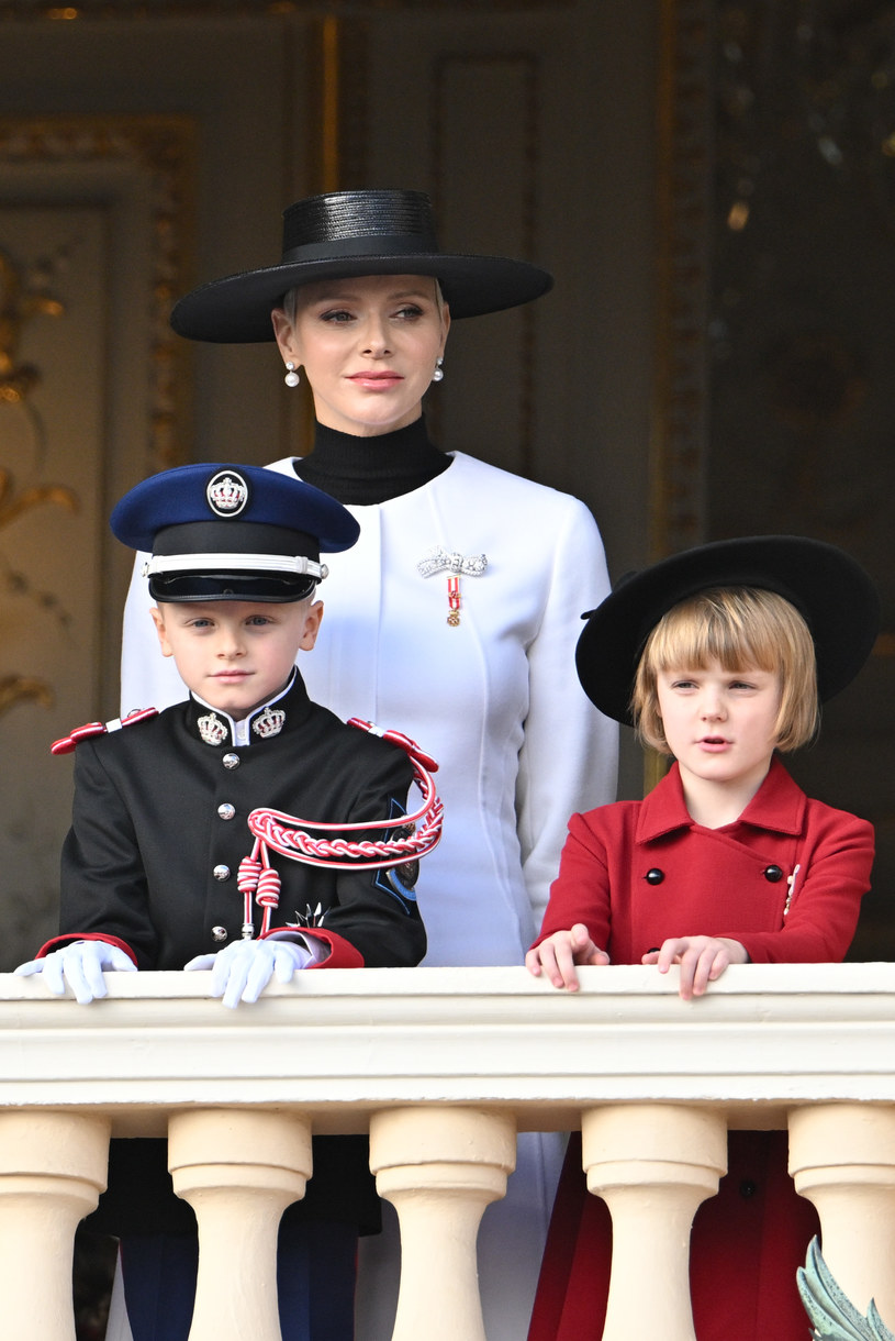 Księżna Charlene, Jacques i Gabrielle /Getty Images