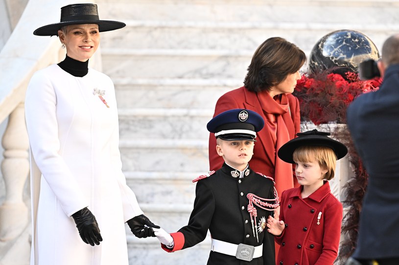 Księżna Charlene, Jacques i Gabrielle /Getty Images