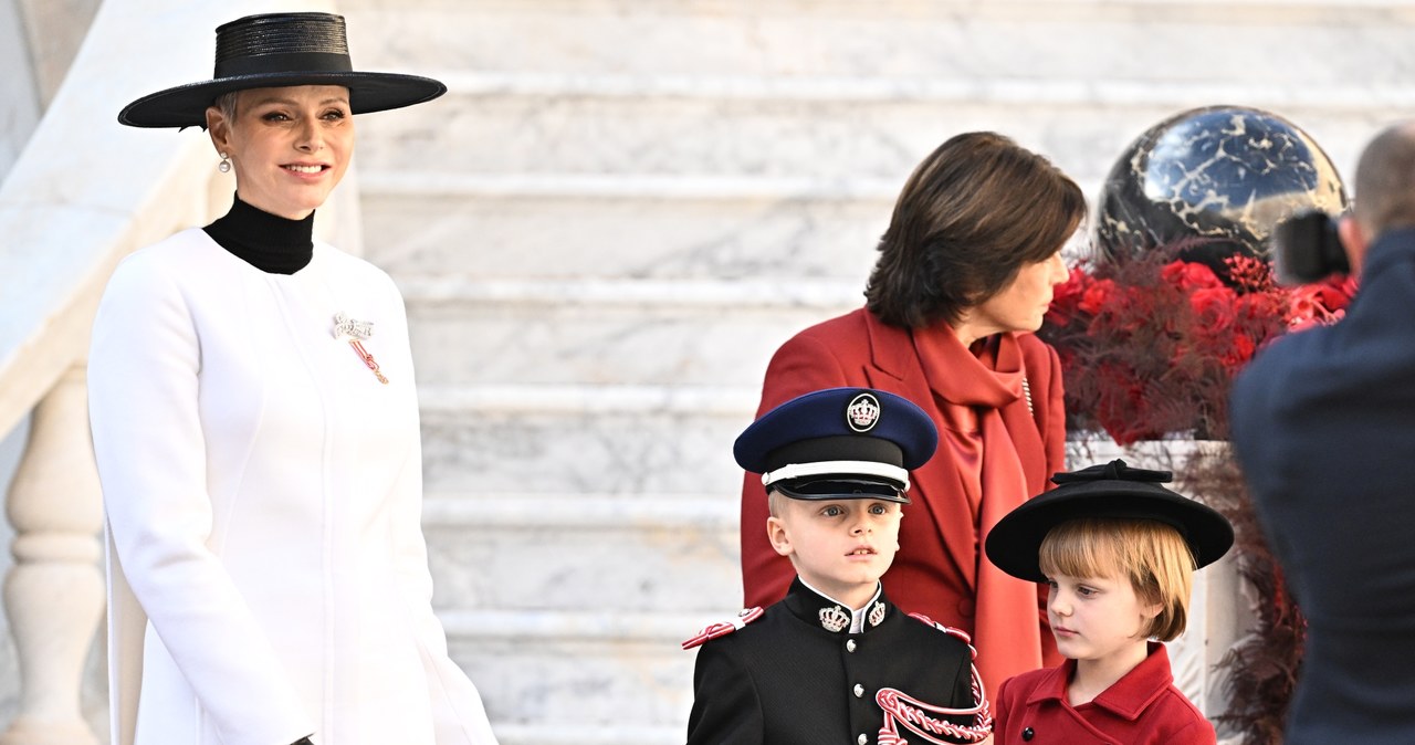 Księżna Charlene, Jacques i Gabrielle /Getty Images