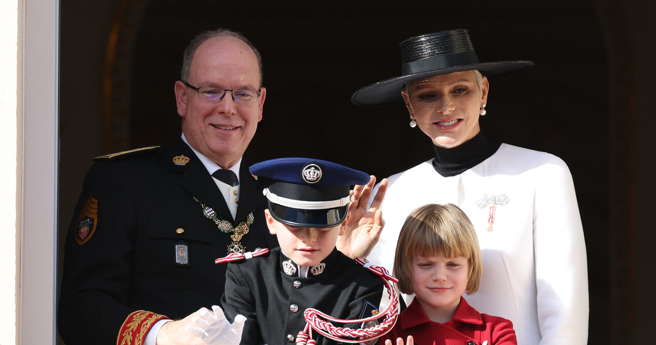 Księżna Charlene, książę Albert, Jacques i Gabrielle /Getty Images