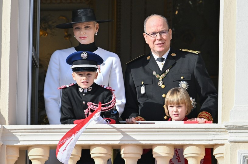 Księżna Charlene, książę Albert, Jacques i Gabrielle /Getty Images