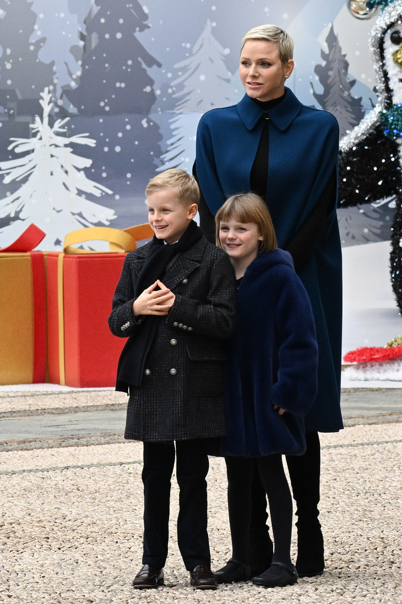 Księżna Charlene z dziećmi /Getty Images
