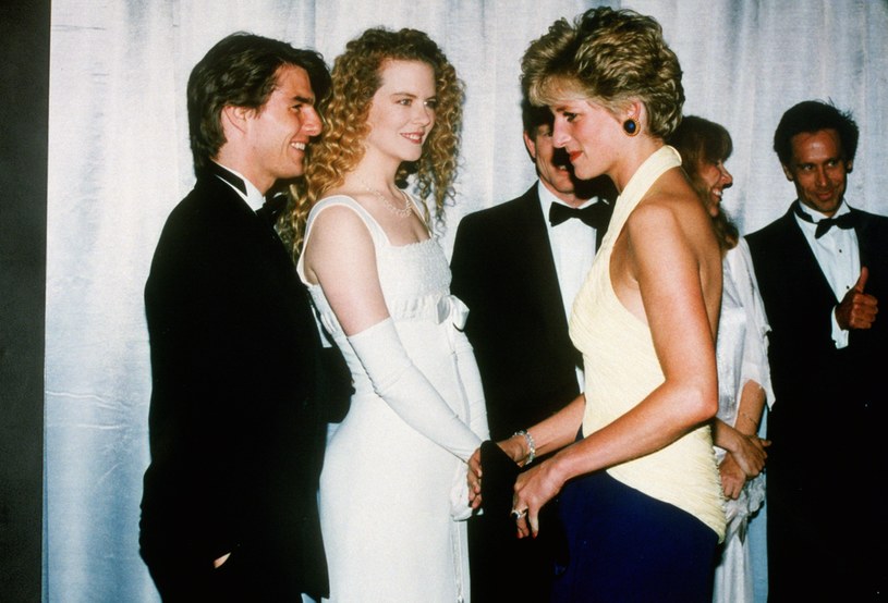 Księżna Diana, Nicole Kidman i Tom Cruise w 1992 roku /Tim Graham Photo Library via Getty Images /Getty Images