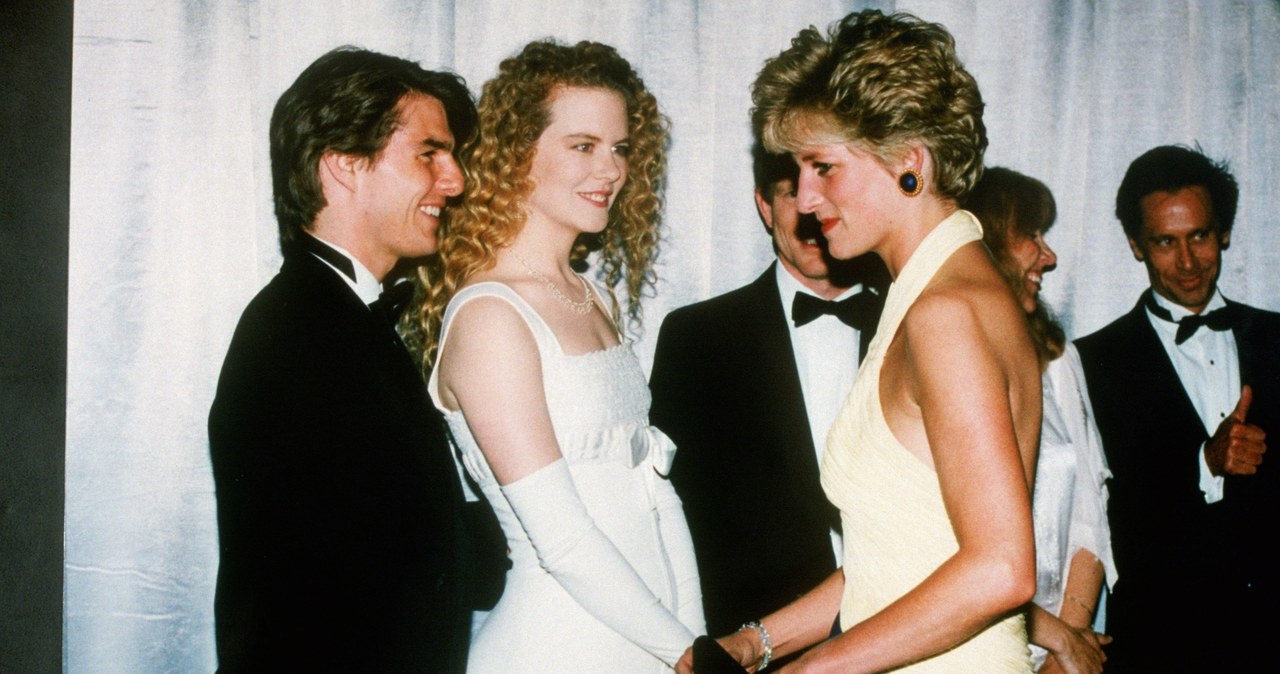 Księżna Diana, Nicole Kidman i Tom Cruise w 1992 roku /Tim Graham Photo Library via Getty Images /Getty Images