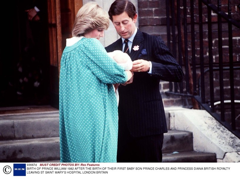 Księżna Diana po narodzinach Williama, 1982 rok /Rex Features /East News