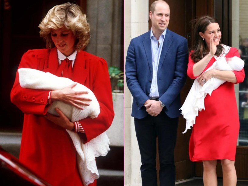 Księżna Diana po urodzeniu Harry'ego i księżna Kate po urodzeniu trzeciego dziecka /JOHN SHELLEY/Rex Features/  Paul Marriott/Splash News /East News