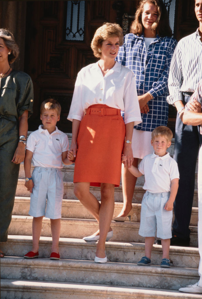 Księżna Diana z synami /Jayne Fincher /Getty Images