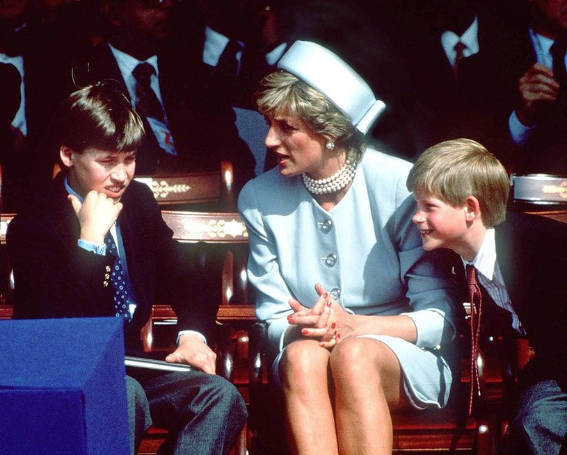 Księżna Diana z synami /Rota/Pool/Getty Images /Getty Images