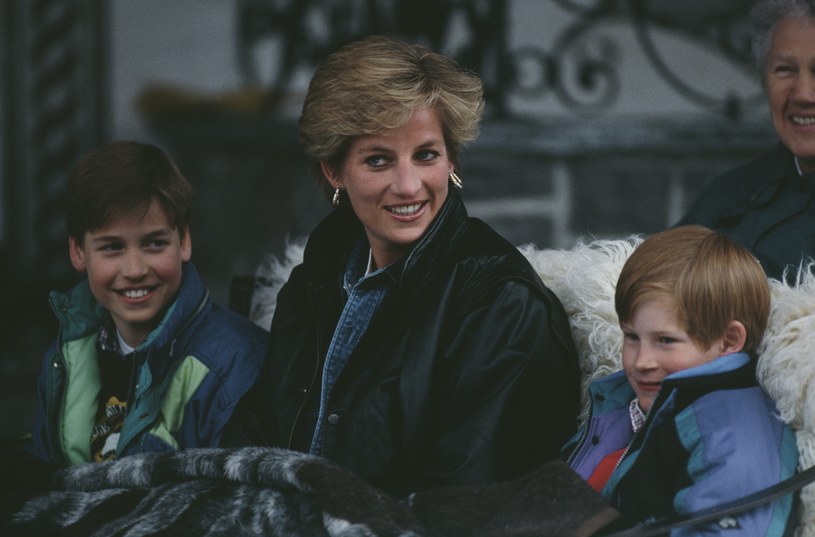 Księżna Diana z synami /Getty Images