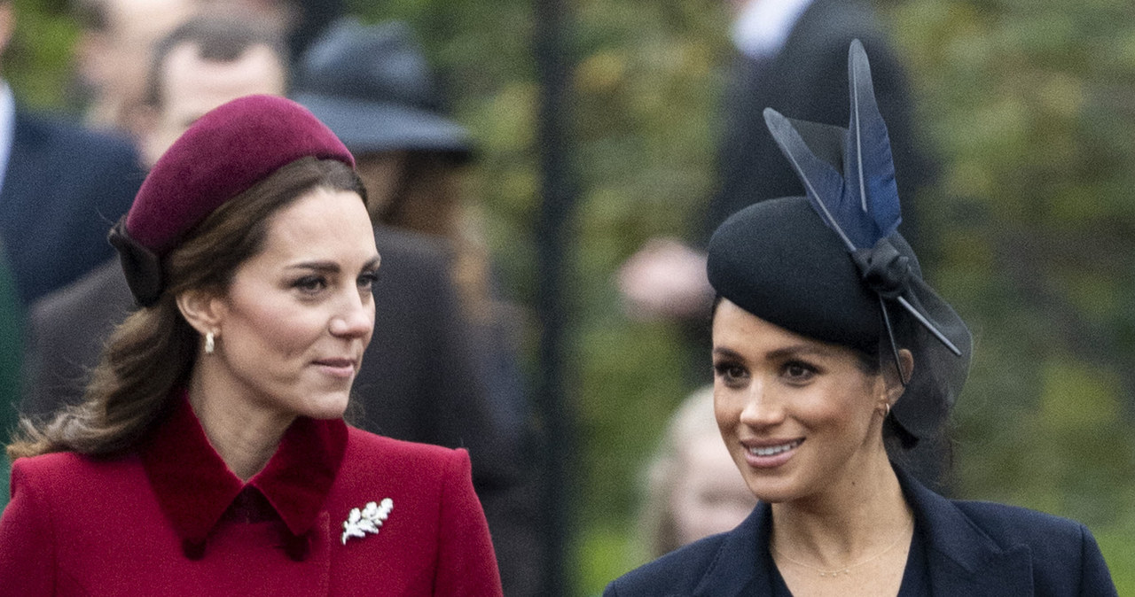 Księżna Kate i ciężarna Meghan Markle /Mark Cuthbert /Getty Images