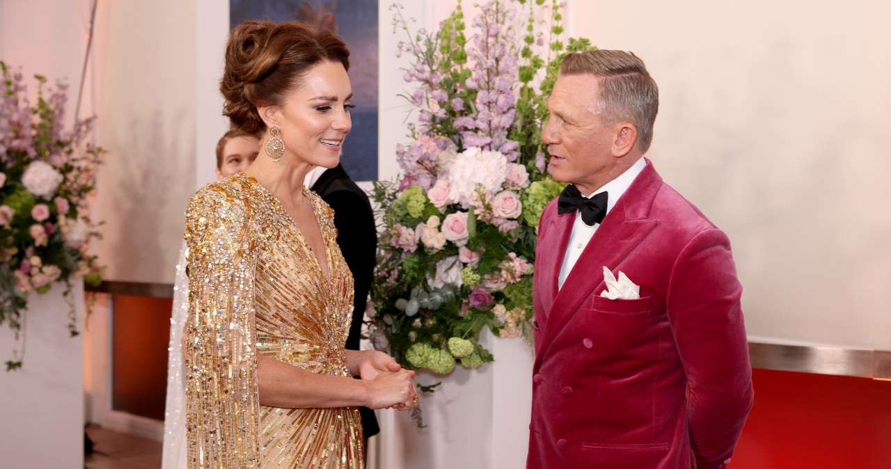 Księżna Kate i Daniel Craig /Tim P. Whitby / Stringer /Getty Images