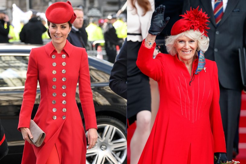 Księżna Kate i królowa Camilla w podobnych stylizacjach. Która wypadłą lepiej? /Max Mumby/Indigo / Karwai Tang  /Getty Images